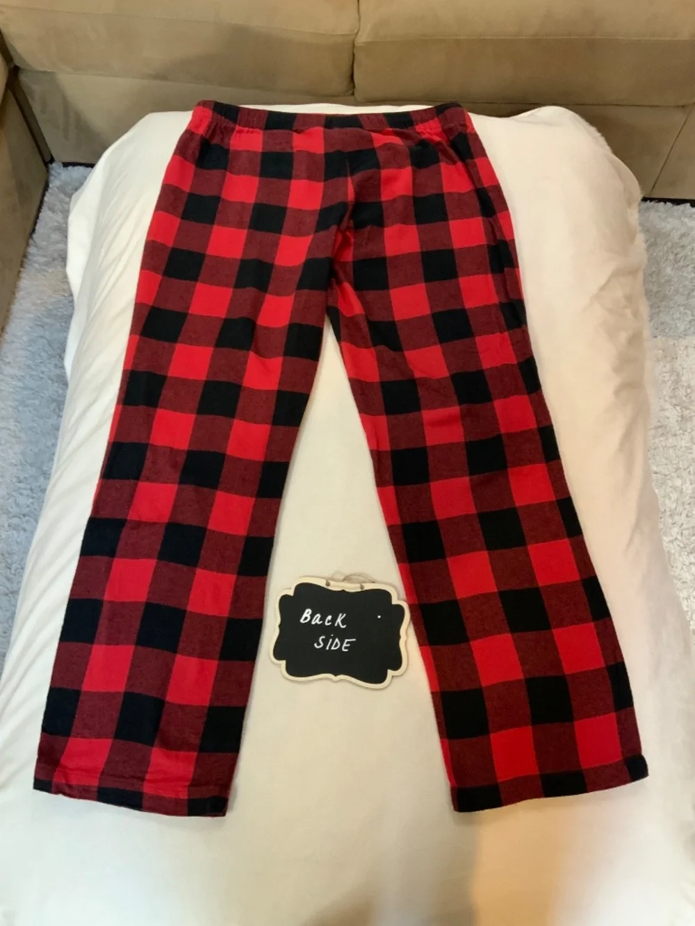 Old Navy Red Black L Buffalo Plaid Flannel Soft Pajama Pants Cabincore Timeless